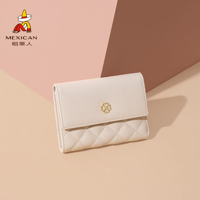 Scarecrow Wallet for Women 2025 New Style Cowhide Short Mini Cute Long Wallet Multifunctional All-In-One Coin Purse Scarecrow Wallet for Women 2025 New Style Cowhide Short Mini Cute Long Wallet Multifunctional All-In-One Coin Purse