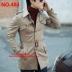 Áo gió nam dài phần 2018 xuân hè mới Áo khoác giản dị Hàn Quốc Thời trang Anh áo trench coat nam NO.484 áo gió phản quang Áo gió