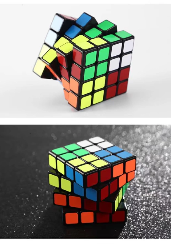 Qiyi hai ba bốn trò chơi khối lập phương Rubik dành riêng cho dán chuyên nghiệp trơn tru 2345 bước mùa xuân cấu trúc đồ chơi giáo dục - Đồ chơi IQ