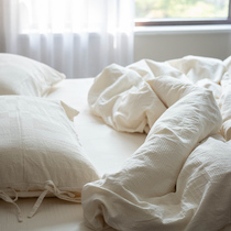 Natural A Class Baby Grade Pure Cotton Day Style Four Pieces Cover Bed Linen Bed Gasawara Color Folk Bed Bedding Nude Sleep