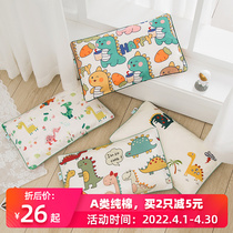 Class Kindergarten Cartoon Child Pillowcase Long Suede Cotton Full Cotton Pure Cotton 30x50 Baby Latex Pillow Headgear Baby