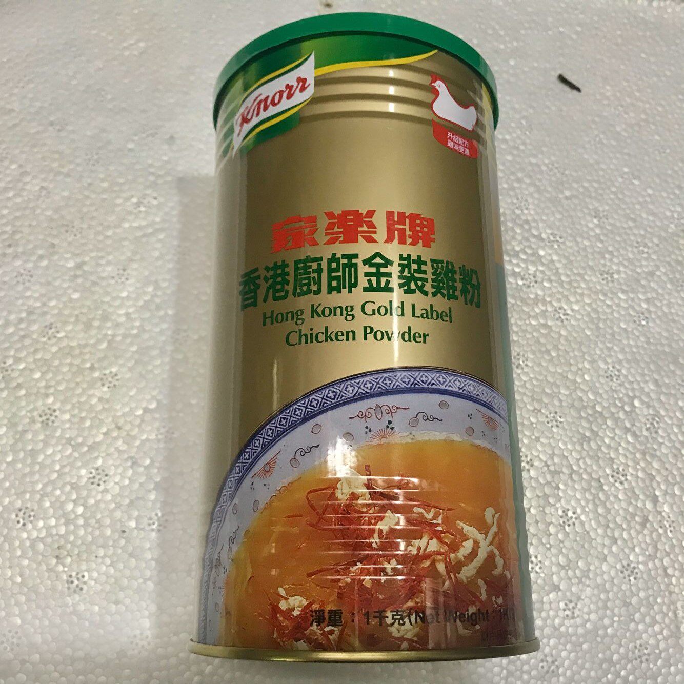 Hong Kong imported Knorr Brand Hong Kong Chef Gold Chicken Powder 1000g Soup Date until March 6, 2022