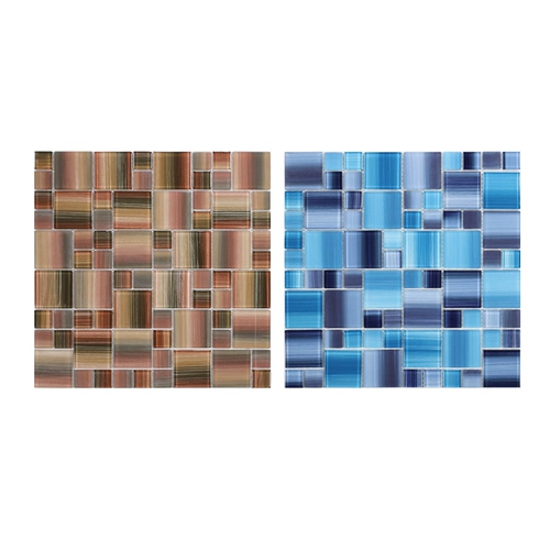 Зеленая стеклянная мозаика, бассейн, водонепроницаемая нескользящая акварель