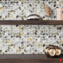 Nordic Genguan Psychedey Puzzle Glass Mosaic Tiles Bathroom Toilet Neoclassical Living Room Background Wall Hotel