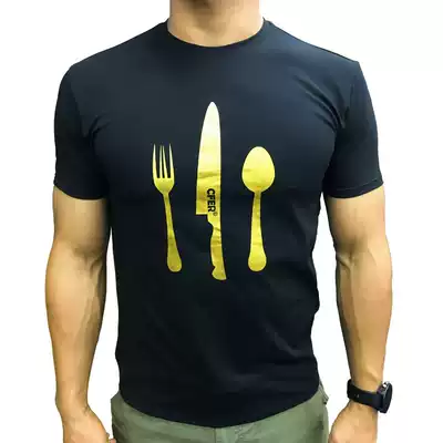 crossfit High-end short-sleeved T-shirt ninjapanda slim quick-drying breathable micro-bomb limited overseas out of print