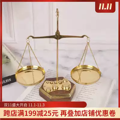 India imported brass handmade scales ornaments fair and justice office table decoration cash opening gifts
