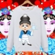Áo len phong cách Trung Quốc Bắc Kinh Opera Facebook áo thun nam và nữ phong cách dân tộc Huadan áo len đôi cỡ lớn áo vest nữ công sở