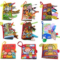 Export quality and safety certification Baby cloth book 0-1 5-year-old three-dimensional tail puzzle early education book tear can not be washed