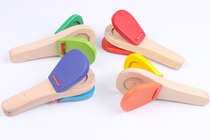 Foreign trade toys Baby hand shake board Hand knock board castanets Beat toys hand clap board ORF Percussion teaching aids