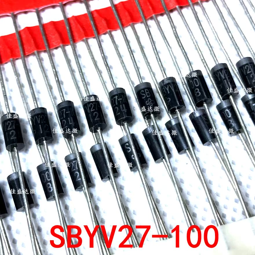 Ultra-fast recovery in-line SBYV27-100-E3 73 DO-15 SBYV27-100 original plastic package diode