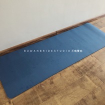 Export to Europe) Foreign Trade single and two color tpe yoga mat environmentally friendly and tasteless fitness mat (thickened with mesh bag)