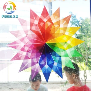 Huadfu Community Store Store Diy Diy Window Flower Paper Material Пакет декора