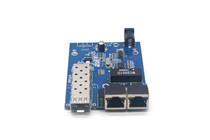  100M Fiber Optic transceiver 1 optical and 2 electrical main board sub-SFP interface Carrier-grade RTL8305NB scheme supports VLAN