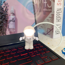 Space creative astronaut USB night light LED dormitory portable computer light desktop portable mini reading light