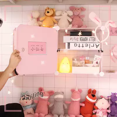 Storage cabinet College student female bedroom bed dormitory artifact living School wall shelf simple bedside table