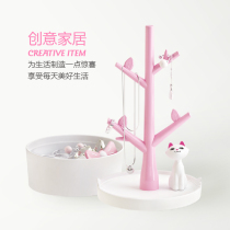 Cute cat jewelry box jewelry storage box necklace accessories bathroom store girl heart gift ring storage