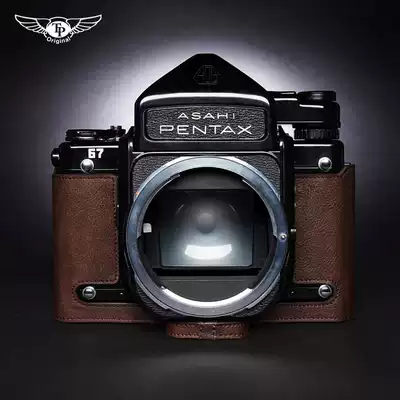 Genuine Pentax Pentax 67 camera bag 6X7 67 TTL case Film single eye protective cover handmade cowhide