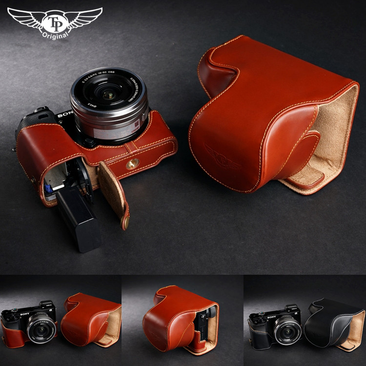 Taiwan TP original suitable for micro single eye camera Sony A6000 camera bag a6000l camera leather sleeve retro protective sleeve