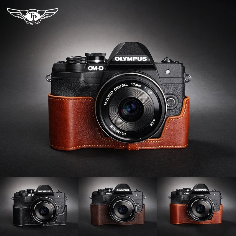 TP Original Olympus EM10 Mark iv genuine leather camera bag EM10iv Four-generation protective sleeve cow leather sleeve-Taobao