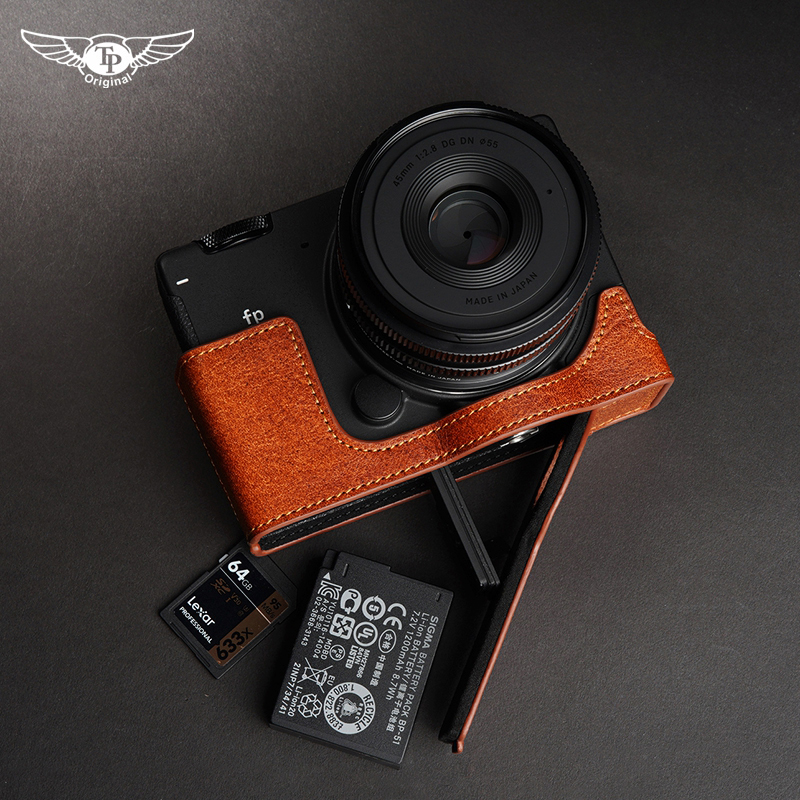 TP Original Sigma Fp Camera Bag FP Genuine Leather Leather Jacket FPL Handle Protective Sheath Handmade Cow Leather Accessories
