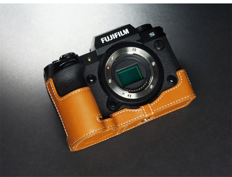 handwork Photo Camera Genuine leather cowhide Bag Body Case For