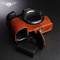 Taiwan TP genuine leather Canon EOS R camera bag eos R Cowhide cover Handmade protective cover half set