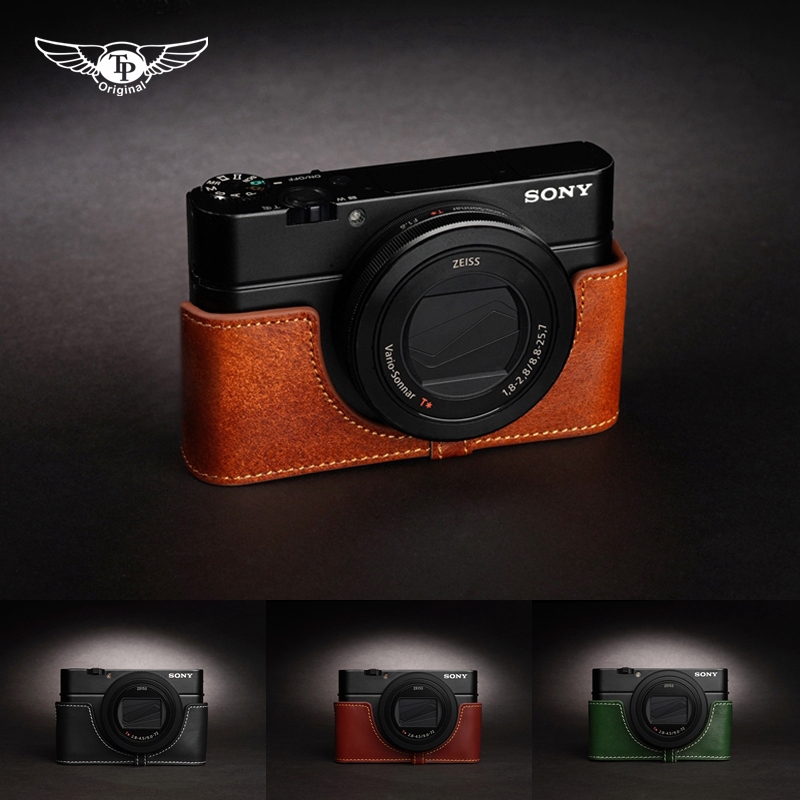 Taiwan TP Sony RX100M5A M4 M3 M2 Camera bag handle Black card RX100iv v leather case Protective case