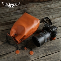 Sony A1 A9 a7r3 R4 Camera bag Canon R5R6 leather cover Nikon Z6 z7ii liner bag Cowhide bag