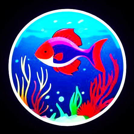 红海洋水族的LOGO