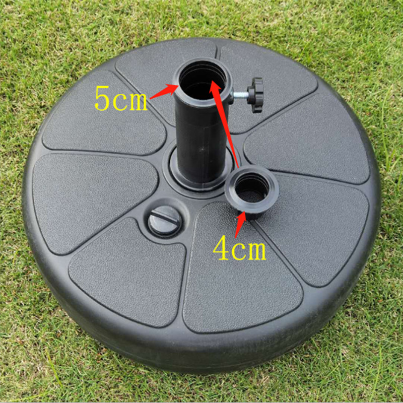 Central column umbrella water tank outdoor parasol base plastic umbrella seat umbrella pier sun umbrella water injection sand simple base