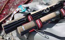 HUERCO beam rod with fishing rod handle handle wrap belt
