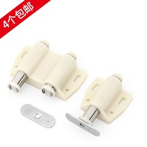 Double-head door rebound cabinet door magnetic touch magnetic suction cabinet suction door touch bead wardrobe self-elastic invisible door strong magnetic door suction