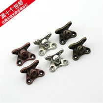 Open-hole-free household DIY furniture three-in-one connector wardrobe assembly connecting screw fixing part angle iron