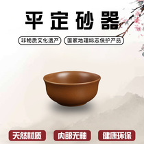 Pingding shiny crystal Yishou sand bowl health bowl health and environmental protection steamed bowl soup bowl rice bowl antique bowl pottery bowl
