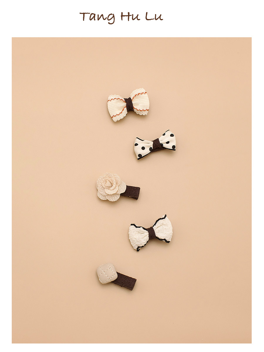 Boxed South Korea Baby Hair Clip Cute Princess Kids Girls All Cloth Wrapper Hair Accessories Baby Hair Clips Does Not Hurt Hair Suit — 9