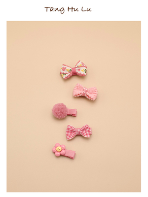 Boxed South Korea Baby Hair Clip Cute Princess Kids Girls All Cloth Wrapper Hair Accessories Baby Hair Clips Does Not Hurt Hair Suit — 7