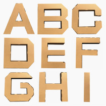 Kindergarten 3D handmade carton English alphanumeric toys Building blocks Three-dimensional paper shell assembly can be doodle model