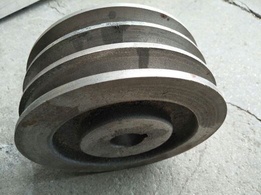 Triangular belt pulley JZQ reducer special tapered hole cast iron belt disc B type 3 groove 2 groove