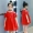 Váy bé gái mùa hè 2019 mới siêu hè hè váy đỏ quần áo trẻ em nữ công chúa váy áo thủy triều - Váy