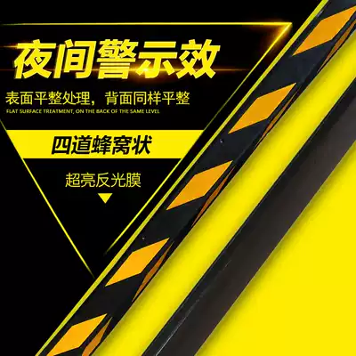 Rubber corner guard 1 5 meters warning sign Rubber corner guard wall Garage reflective strip Right angle corner guard Anti-collision strip