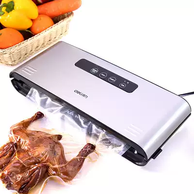 (National joint guarantee) Del 14885 sealing machine Food open bag preservation opening closed fresh storage convenient sealing device household small bag packaging machine vacuum packaging dry and wet