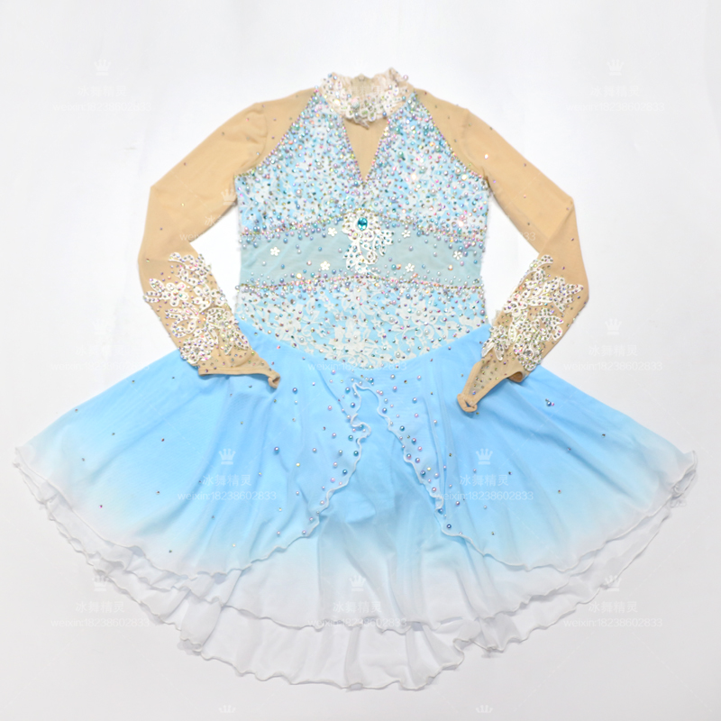 Zhuobao custom figure skating clothing figure skating performance clothing children's adult women's skirt B8