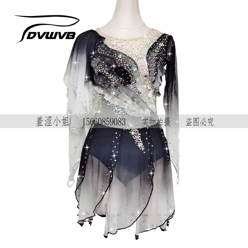 Zhuo Bao Customized Figure Skating Clothing Flower Slip Performance Clothing Performance Examination Class Costume Competition Clothes Children Adult Lady-Taobao