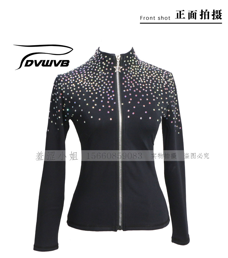 Zhubao customized figure skating clothing skating training clothes for children adults hot and drilling blouses A3