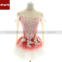 Zhuo Bao Customized Figure Skating Clothing Flower Slip Performance Clothing Performance Examination Class Costume Competition Clothes Children Adult Female