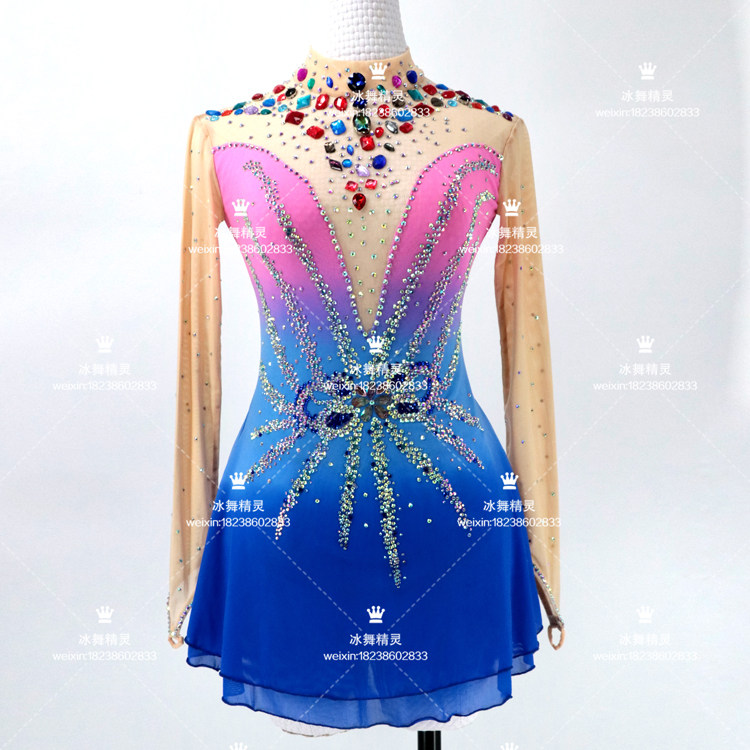 Zhuo Bao Children's figure skating performance to serve as an adult performance suit skaters skating dress o1