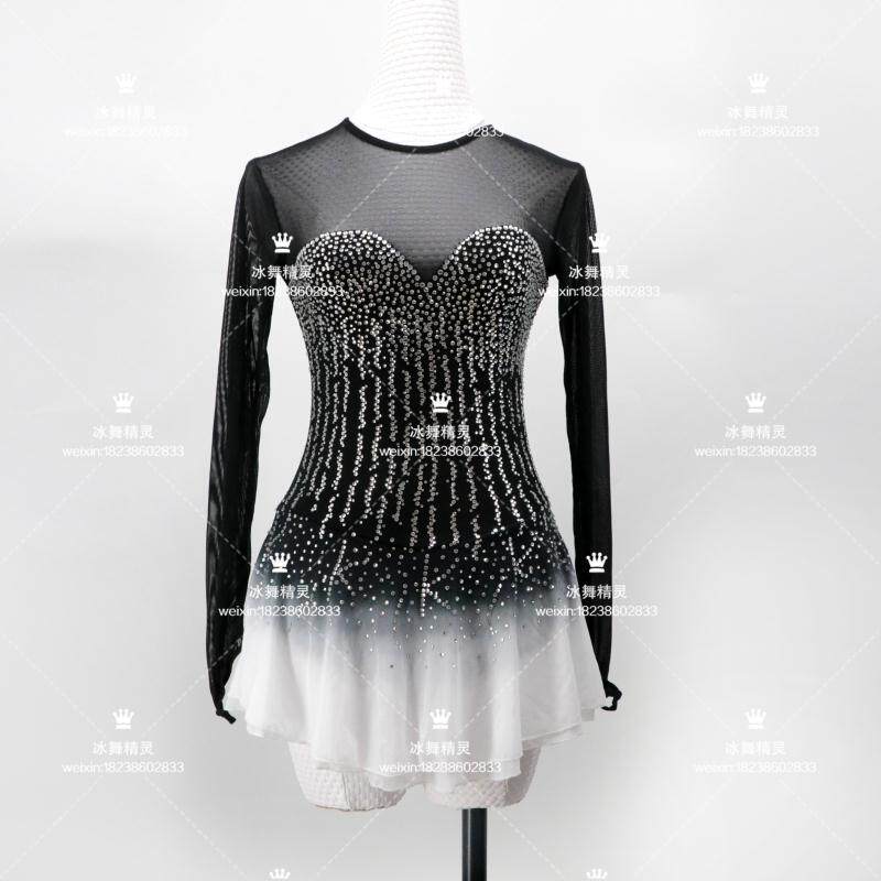 Zhuobao fashion children's figure skating clothing skating skirt competition performance skirt spot section B92