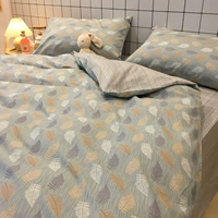 Несколько листьев [100%расчесывание цельной хлопковой кожи голый сон]