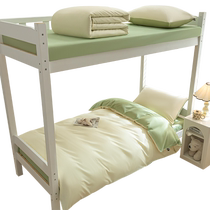 Three-piece set of pure cotton quilt cover for single bed in college dormitory six-piece set of high school student dormitory bedding set