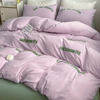 Любовь и Ченг-Пурпур [100%цельная хлопковая вода для мытья хлопковая изящная вышиваемая технология